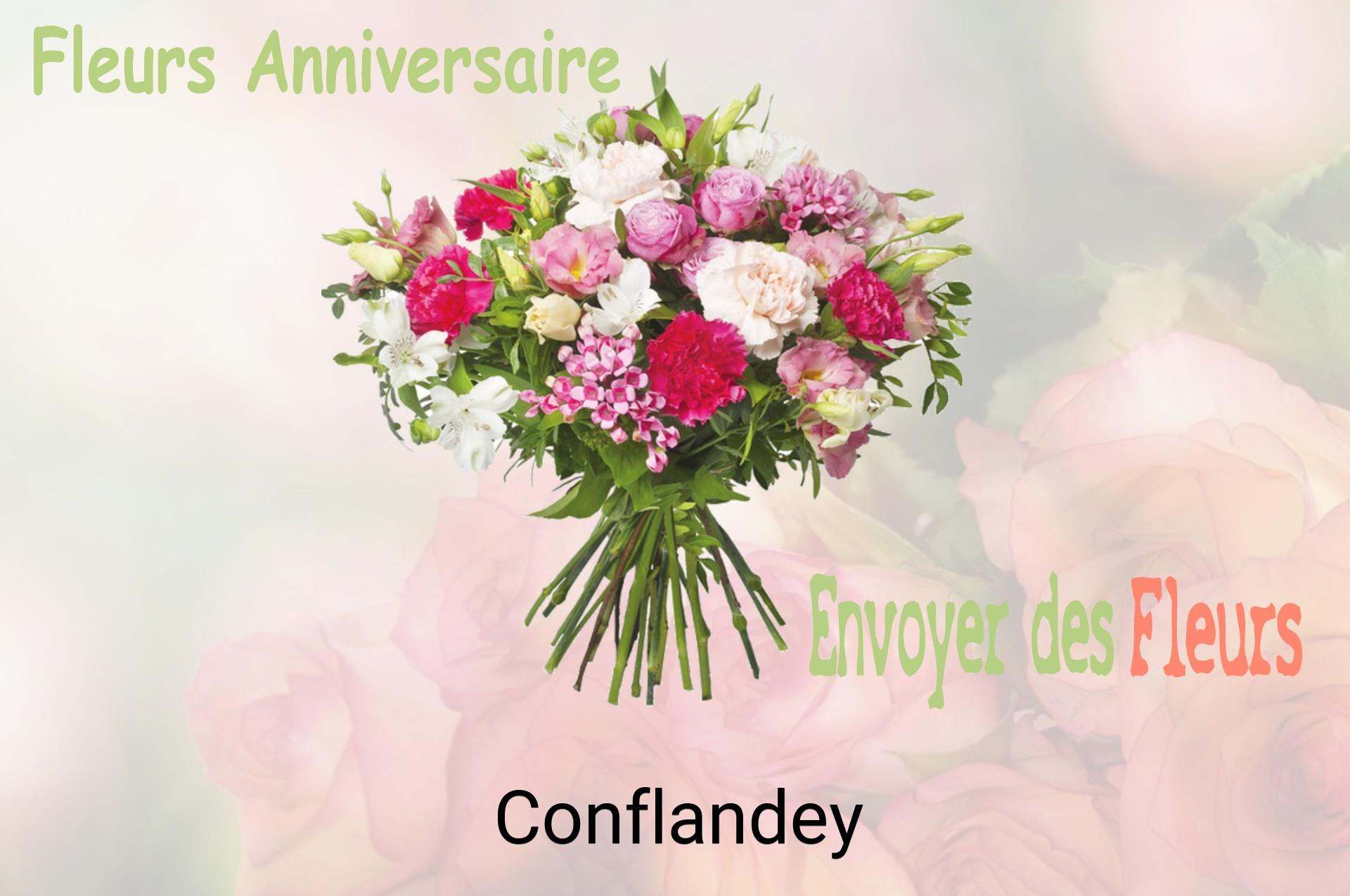 Bouquet de fleurs d’anniversaire livré à Conflandey